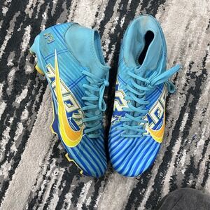 Nike Zoom Mercurial Superfly 9 Mens Size 8.5 Blue Running Soccer Cleats Shoes